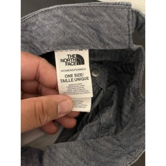Women The North Face Strapback Adjustable Hat Cap Baseball Outdoors Hike Blue - Picture 8 of 8